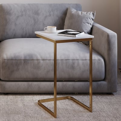 Lavish Home Laminated Board Top C Side Table