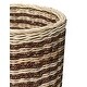 preview thumbnail 2 of 1, Abaca Stripe Round Storage Basket