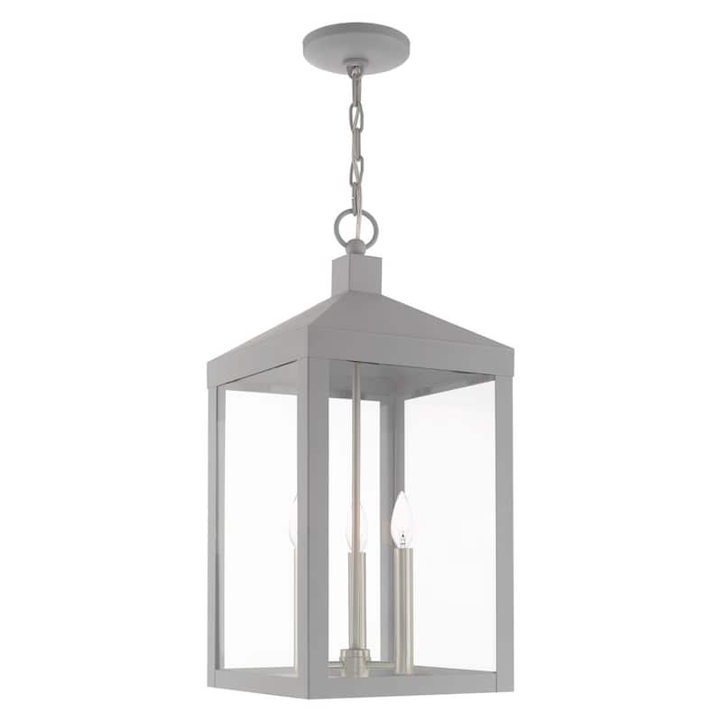 Livex Lighting Nyack 3 Light 11" Wide Outdoor Taper Candle Pendant