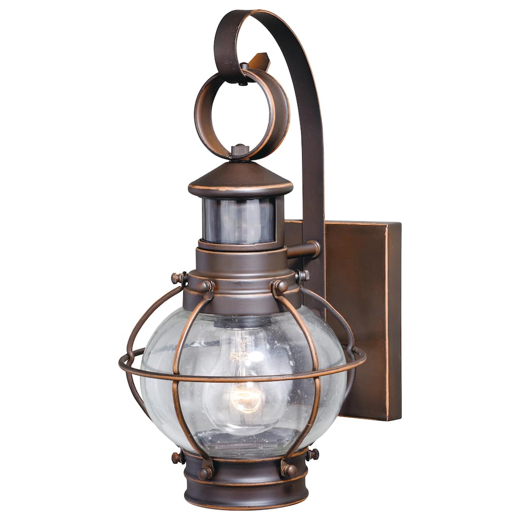 Chatham Motion Sensor Dusk to Dawn Coastal Outdoor Wall Light - 6.75-in W x 13.5-in H x 8-in D