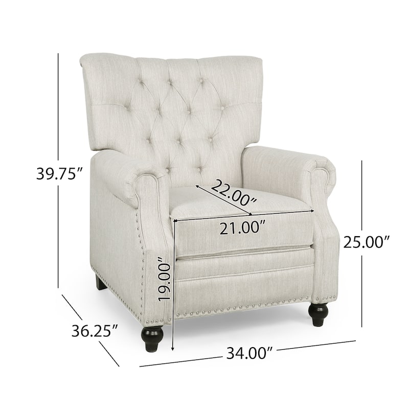 Callade Contemporary Upholstered Recliner by Christopher Knight Home