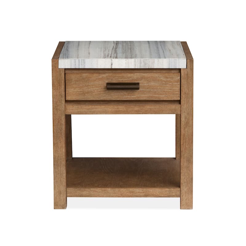 Magnussen Home Plum Creek Sierra Brown Rectangular End Table - 22''W x 26''D x 24''H