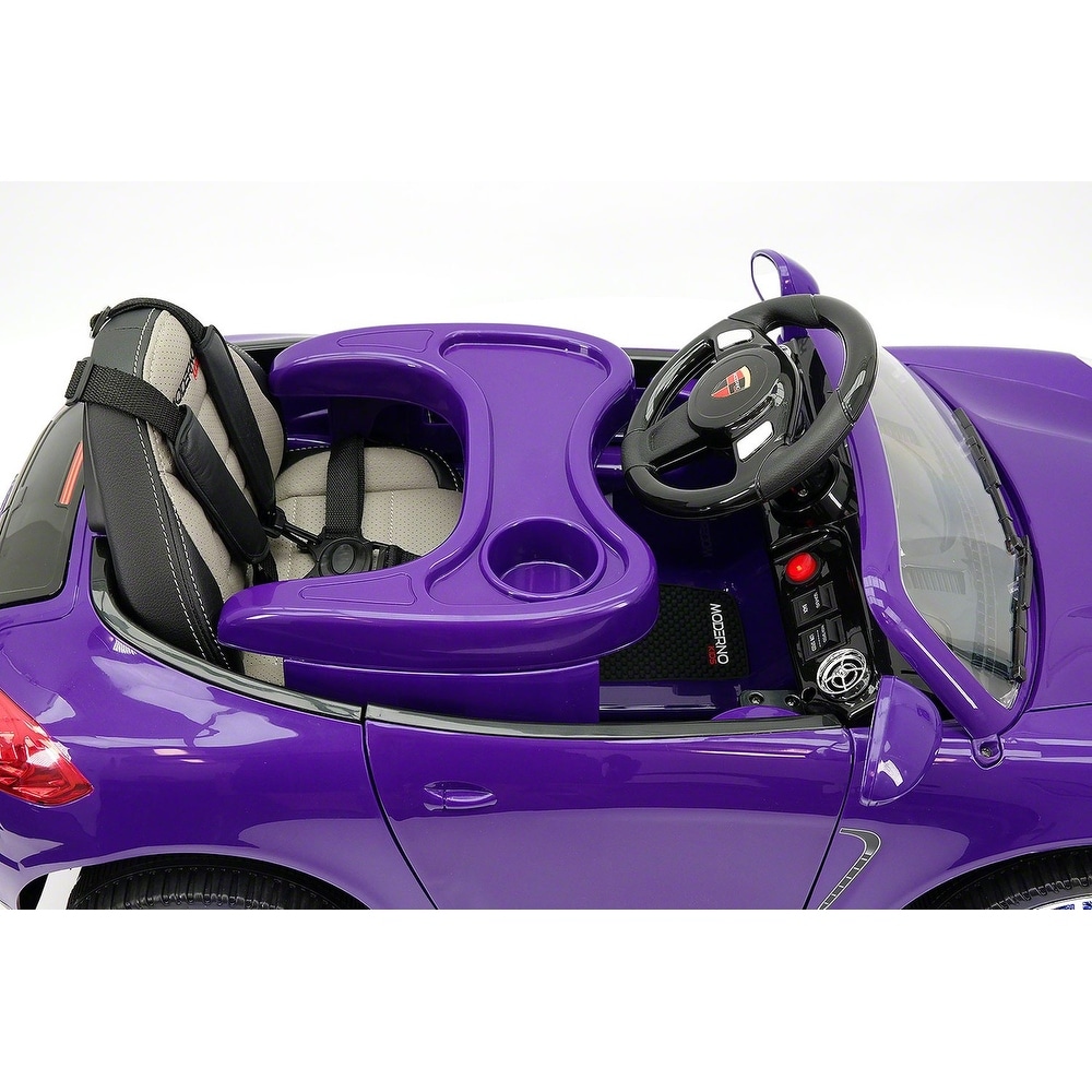purple ride on car