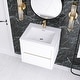 preview thumbnail 144 of 191, Wood Wall-Mounted Bathroom Vanity with Sink and Soft Close Drawers