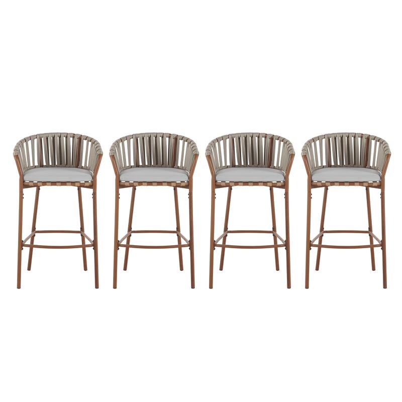 Christopher Knight Home - Marlow Outdoor Iron Barstools