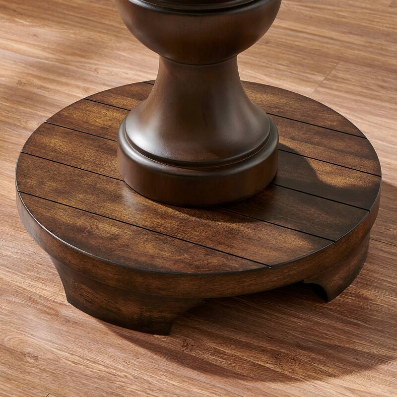 26-Inch Diameter Traditional Round Pedestal End Table