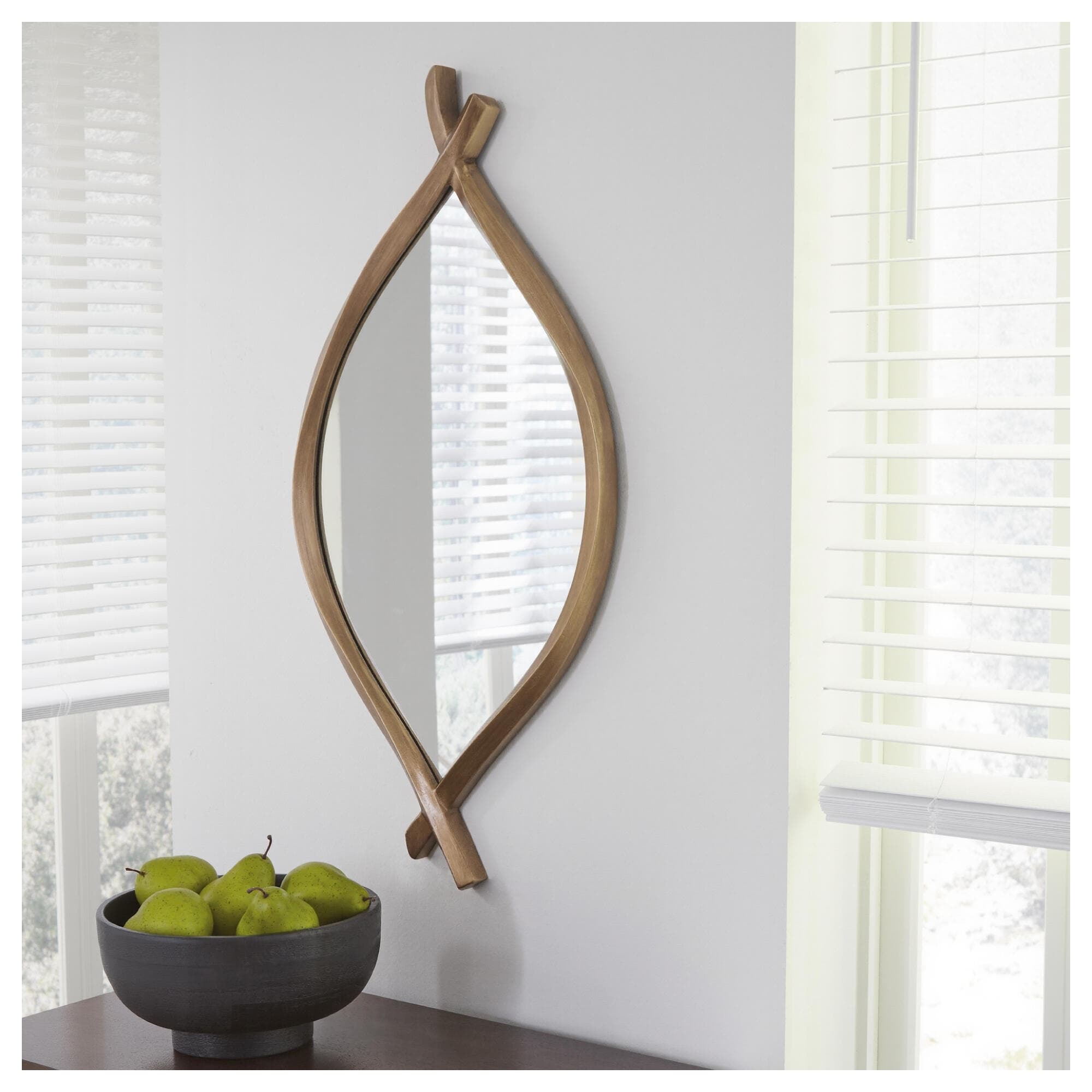 Signature Design by Ashley Bartner Gold Accent Mirror - 18.11" W x 1.25" D x 36.02" H