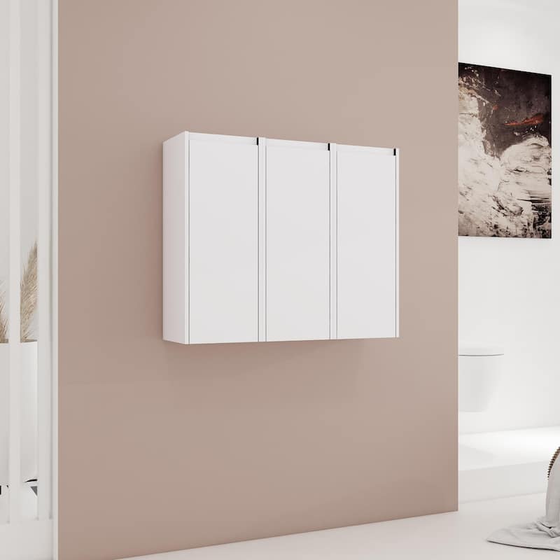 Beingnext 12"/36" Wall Mounted Bathroom Side Cabinet With Soft Close Door And Shelf