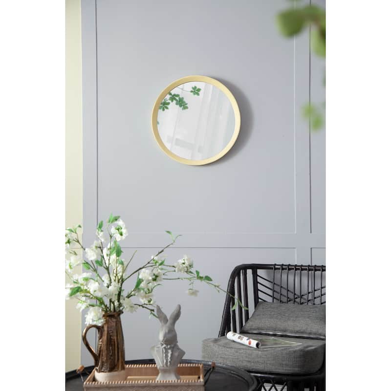 20x1.5" Mango Wood Wall Mirror Wall Decor with Frame of Solid Mango Wood for Bathroom Console Lean Against Wall