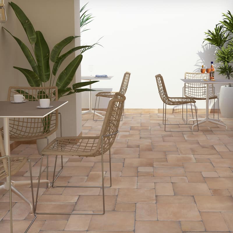 Merola Tile Benisa Teja 5-7/8" x 5-7/8" Porcelain Floor and Wall Tile - Case (36 Tiles)
