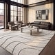 preview thumbnail 13 of 21, SAFAVIEH Florida Shag Sigtraud Abstract Waves 1.2-inch Thick Rug