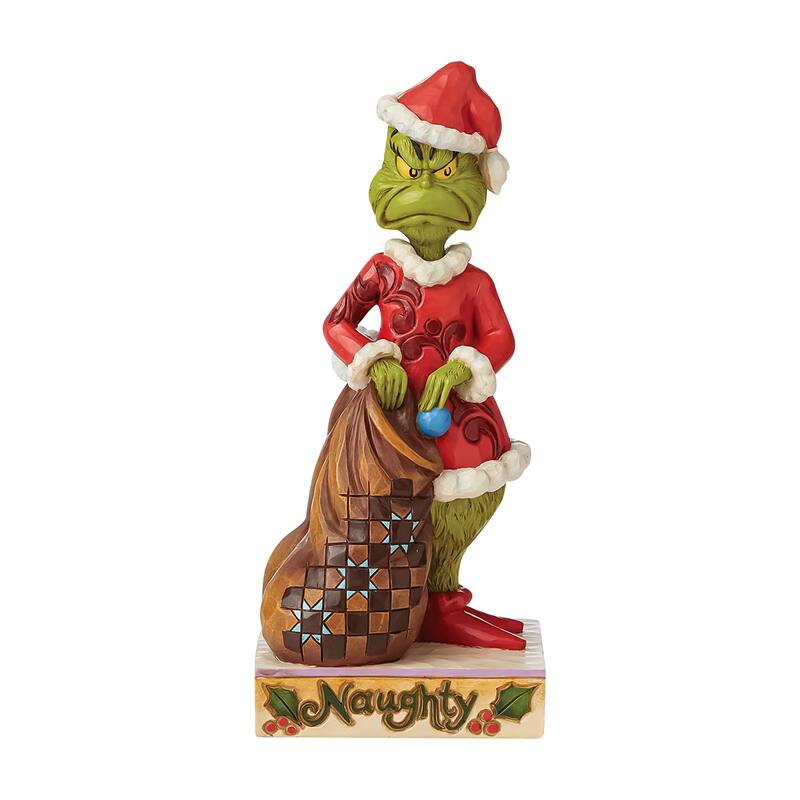 Dept 56 Two Sided Naughty and Nice Grinch Christmas Figure