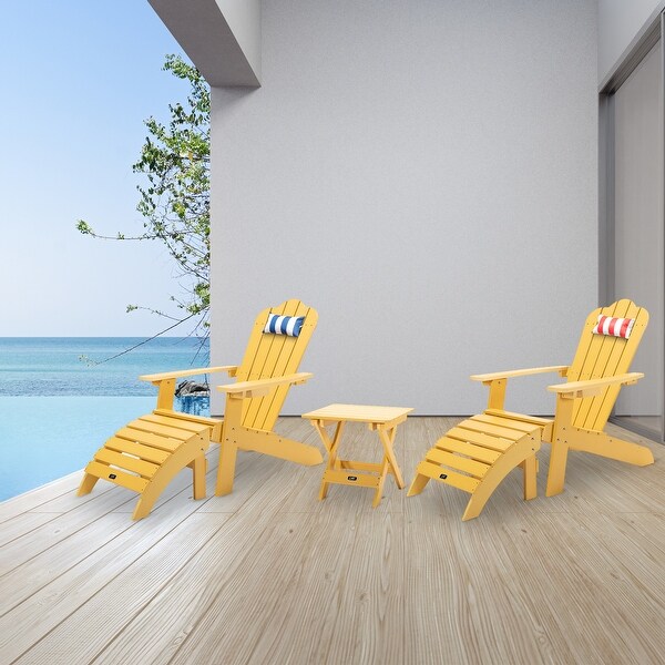 Plastic adirondack chair set deals