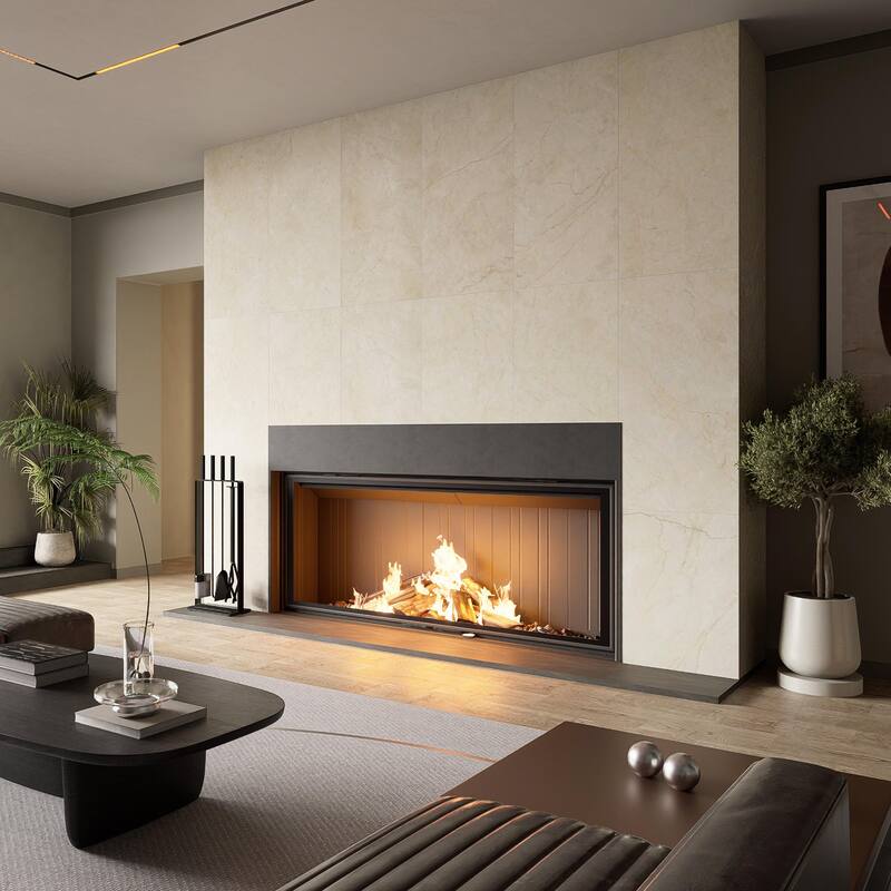 Merola Tile Reve Beige 23-1/2" x 47-1/8" Porcelain Floor and Wall Tile - Pallet (8 Tiles)