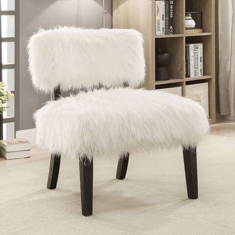 Venetian Worldwide Mystic Sovereign White and Black Accent Chair