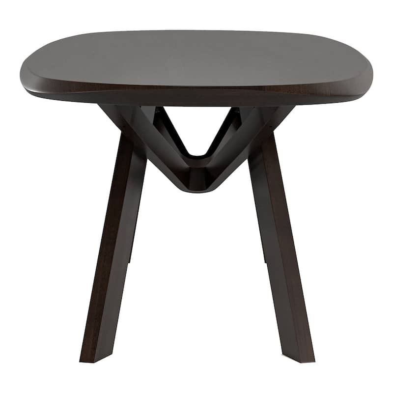 Furniture of America Abigail VI Mid-Century Modern Handfinished Solid Wood 83-inch Oval Dining Table