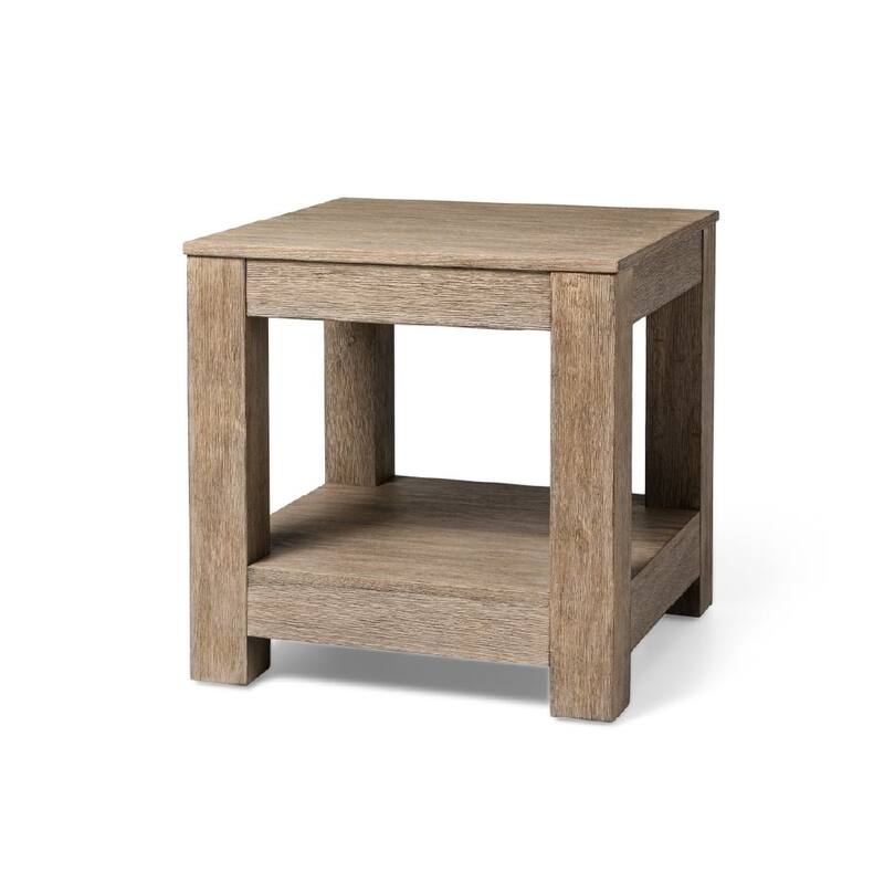 Maven Lane Paulo Wooden Side Table - Grey
