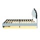 preview thumbnail 23 of 28, Beige Velvet Full Platform Bed with Headboard, LED Lighting, and Storage Drawers