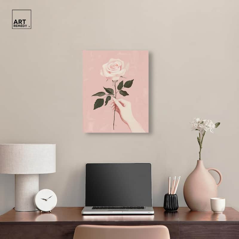 Gift of a Rose Canvas by Art Remedy, Gallery Wrapped