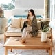 preview thumbnail 6 of 21, Cambridge Casual Chara Teak Outdoor Daybed with Cushion