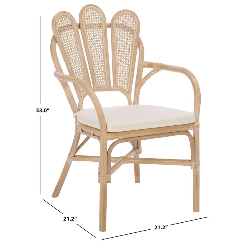 SAFAVIEH Home Maki Arm Chair - 21"W x 21"D x 33"H