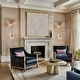 preview thumbnail 32 of 44, Bola Modern Gold 3-Light Chandelier Orb Glass Vanity Lights Wall Sconces