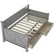 preview thumbnail 7 of 16, Twin Size,Modern and Rustic Casual Style Daybed with 2 Large Drawers, X-shaped Frame