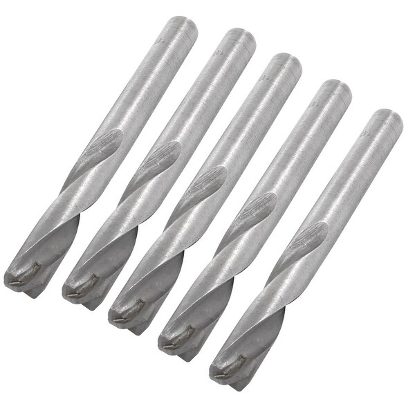 Milling Cutter Straight 2 Flutes End Mill Dill Bits 10 x 10 x 55 x 105mm 5 Pcs