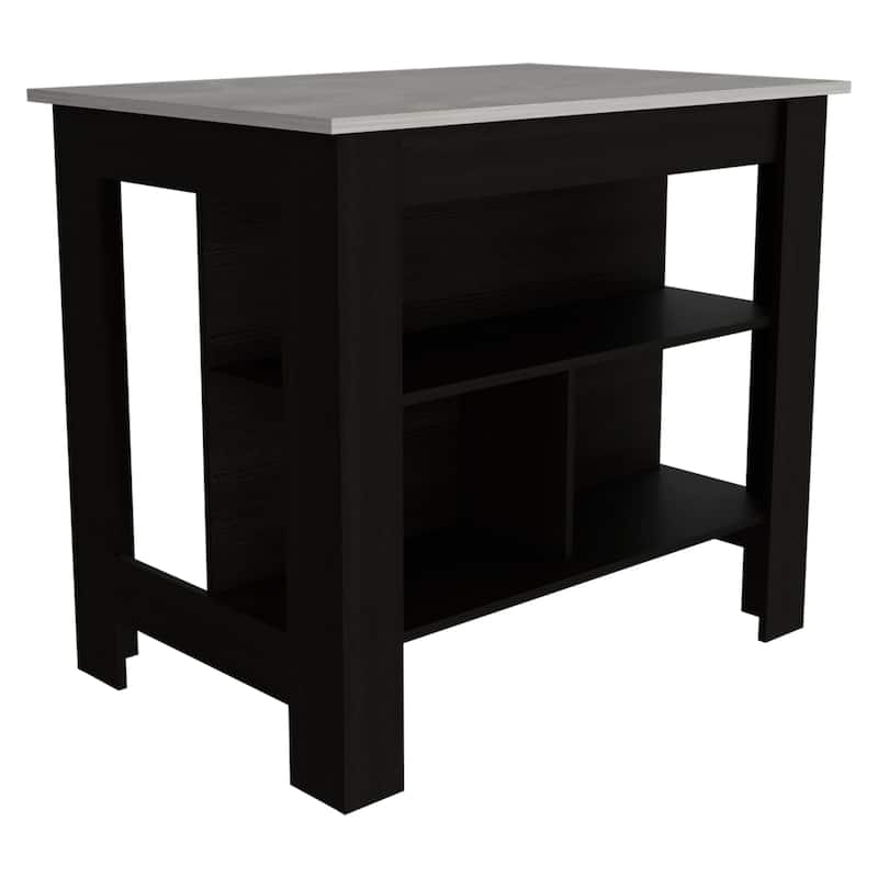 3-Shelf Kitchen Island,Storage Island