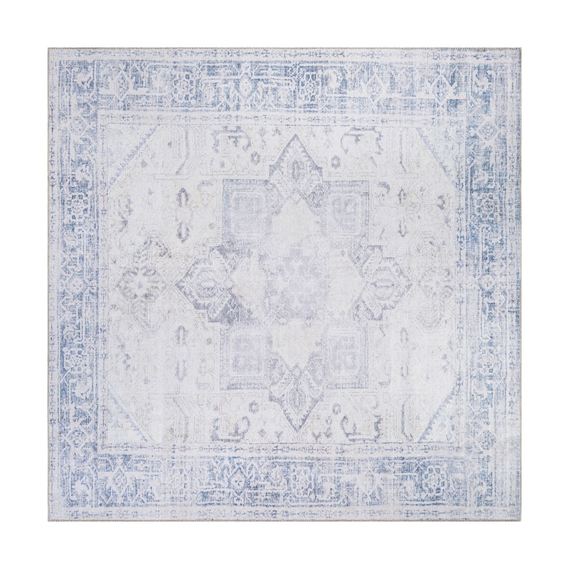 Medallion Boho Machine Washable Area Rug