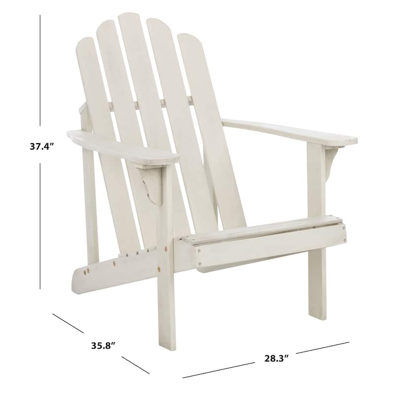SAFAVIEH Outdoor Mikaila Adirondack Chair - 28W x 37D x 36H