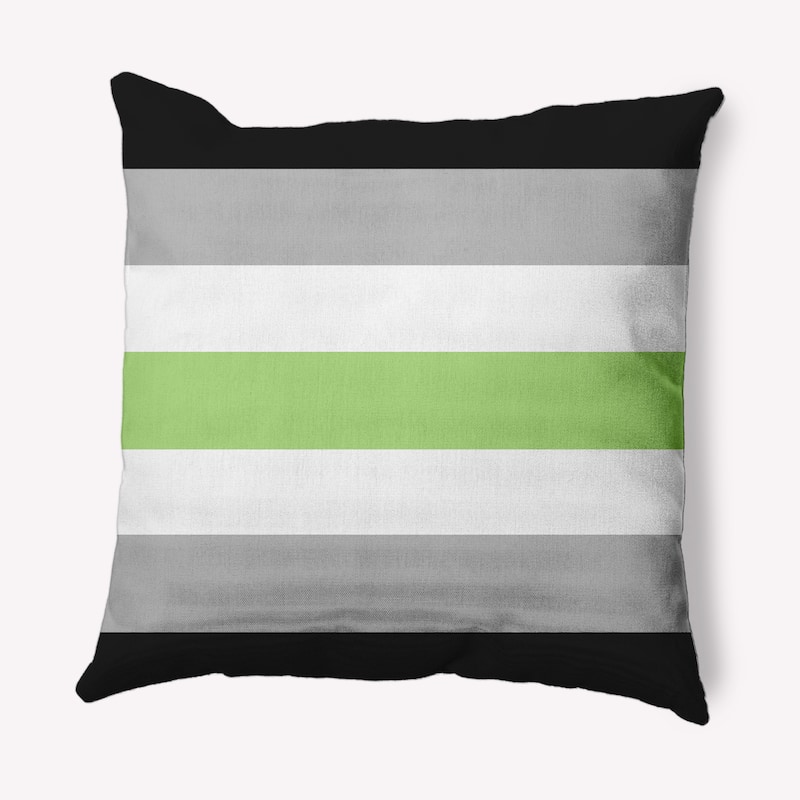 Pride Flag Outdoor Throw Pillow - 20" x 20" - Agender