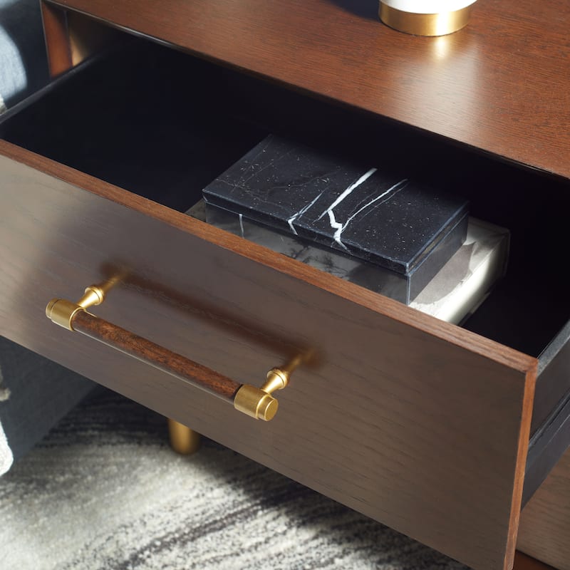 SAFAVIEH Dasia 2-Drawer Accent Table Nightstand