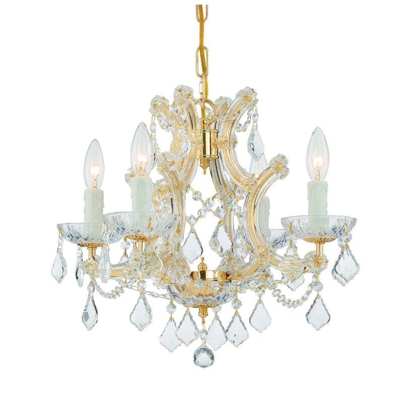 Crystorama Lighting Group Maria Theresa 4 Light 16-1/2" Wide - Gold