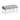 Silver Orchid Heston Grey Fabric Bench with Clear Legs