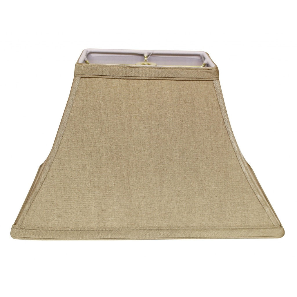 HomeRoots Tan No Slub Innsbruck Bell Lamp Shade - 12"x8"x8"