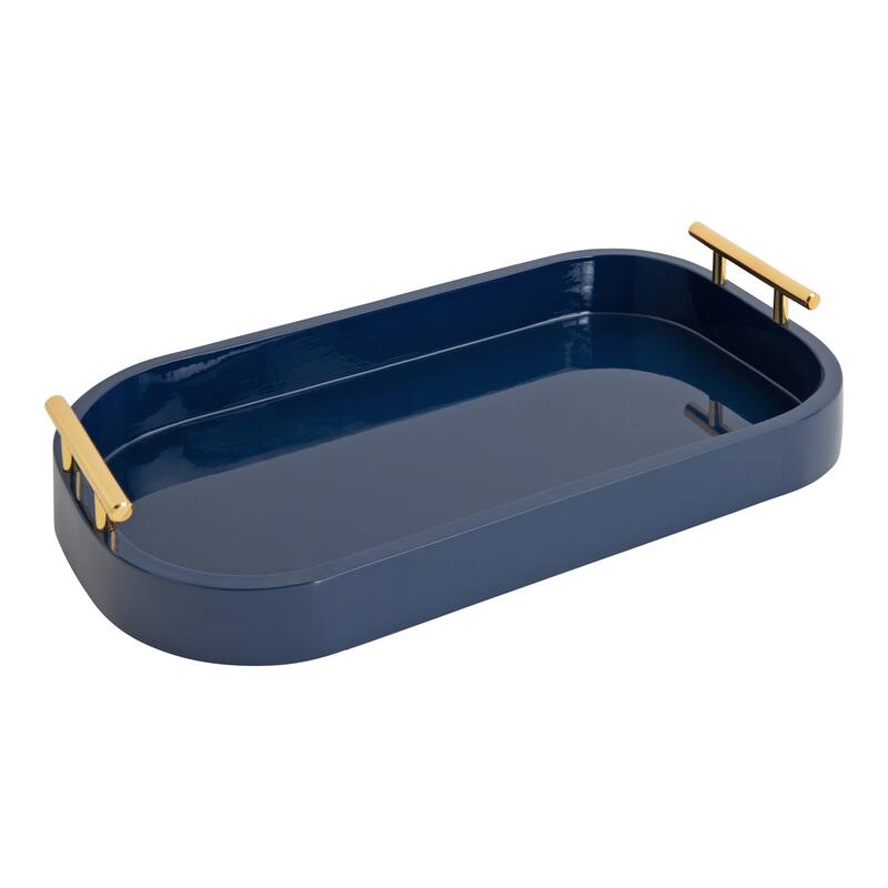 Kate and Laurel Lipton Radius Rectangle Tray - 10x18