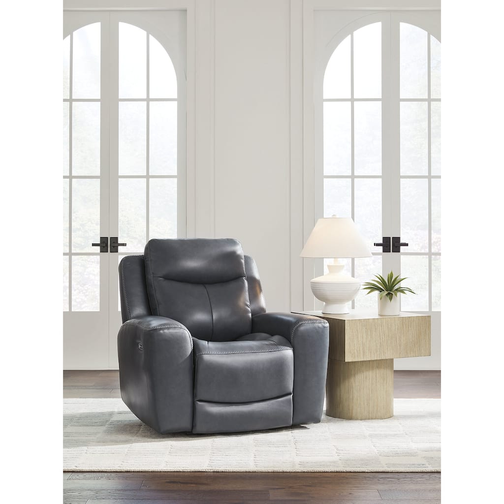 Signature Design by Ashley Mighty Moves Gray Power Recliner