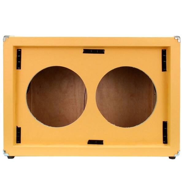 Shop Seismic Audio Empty Guitar Speaker Cabinet 2x12 Cab 212 Orange Tolex Overstock 14105433