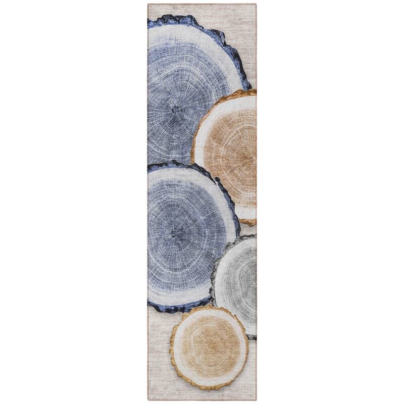 Alfiv Nature Weather Resistant Blended Style Outdoor Rug