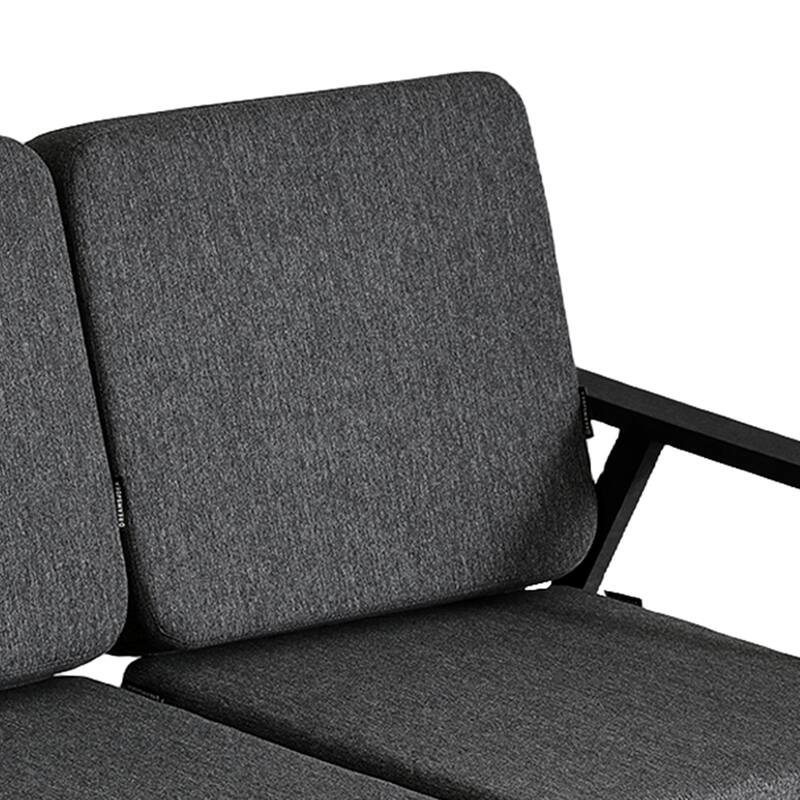 Casual Wood Cushioned 5-Piece Outdoor Patio Conversation Set