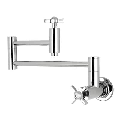 Kingston Brass Millennium Wall Mount Pot Filler Kitchen Faucet
