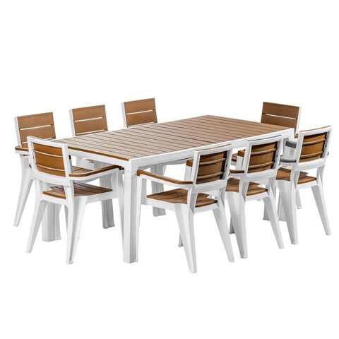 Inval Madeira 8-Seat Dining Table & Chair Set by MQ