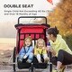preview thumbnail 11 of 14, Baby Bike Trailer for Kids with 5-Point Safety Harness, Canopy, and Ample Storage, Holds 2 Children, 88 lbs