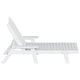 preview thumbnail 79 of 96, Laguna Hdpe All Weather Outdoor Patio Pool Reclining Chaise Lounges With Square Side Table (3-Piece Set)