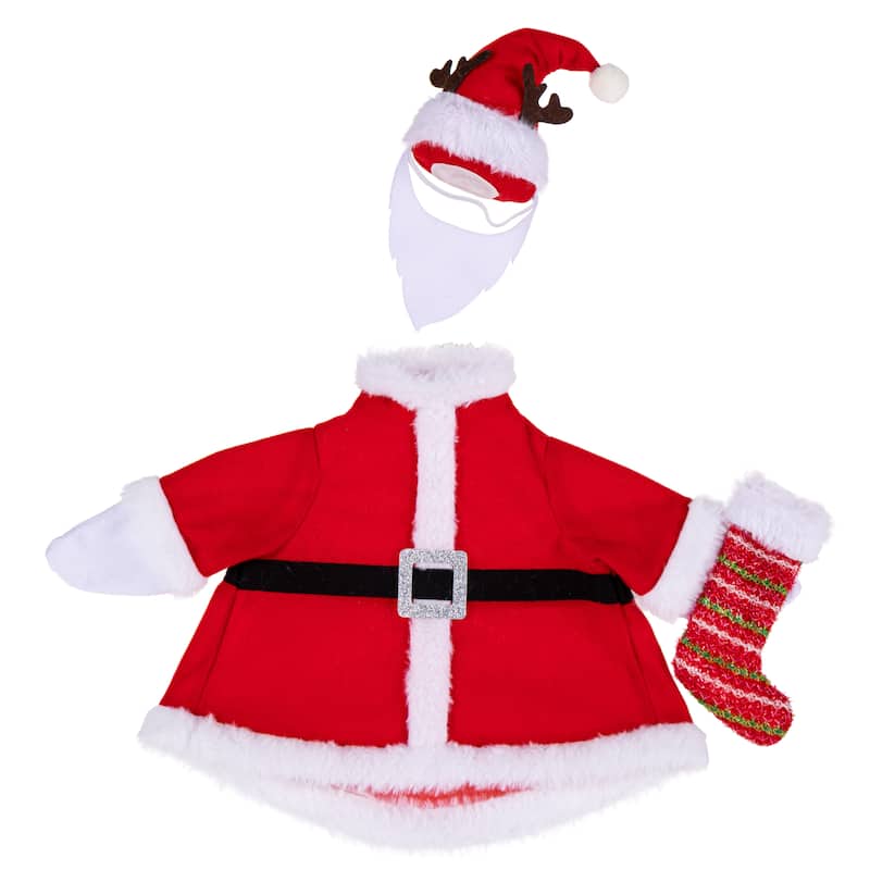 Porch Goose Outfit for Garden Statue - Mr Claus