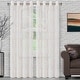 preview thumbnail 1 of 2, Superior Modern Geometric Lattice Sheer Curtain Set with 2 Panels 52" X 63" - Champagne