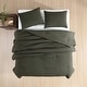 preview thumbnail 3 of 5, Kenneth Cole Houndstooth Green Reversible Duvet Cover Set