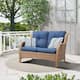Option Yellow Wicker / Blue Cusion