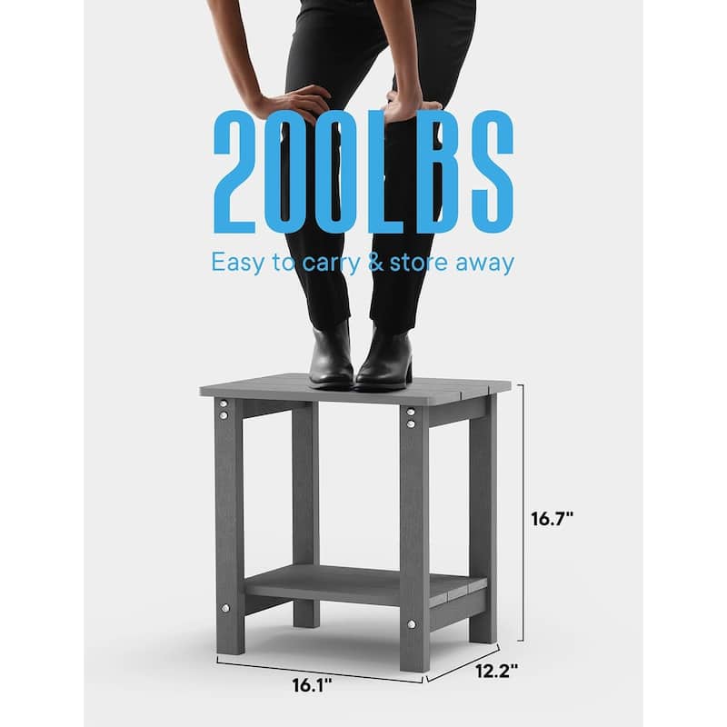 WINSOON HIPS All Weather Outdoor Side Table